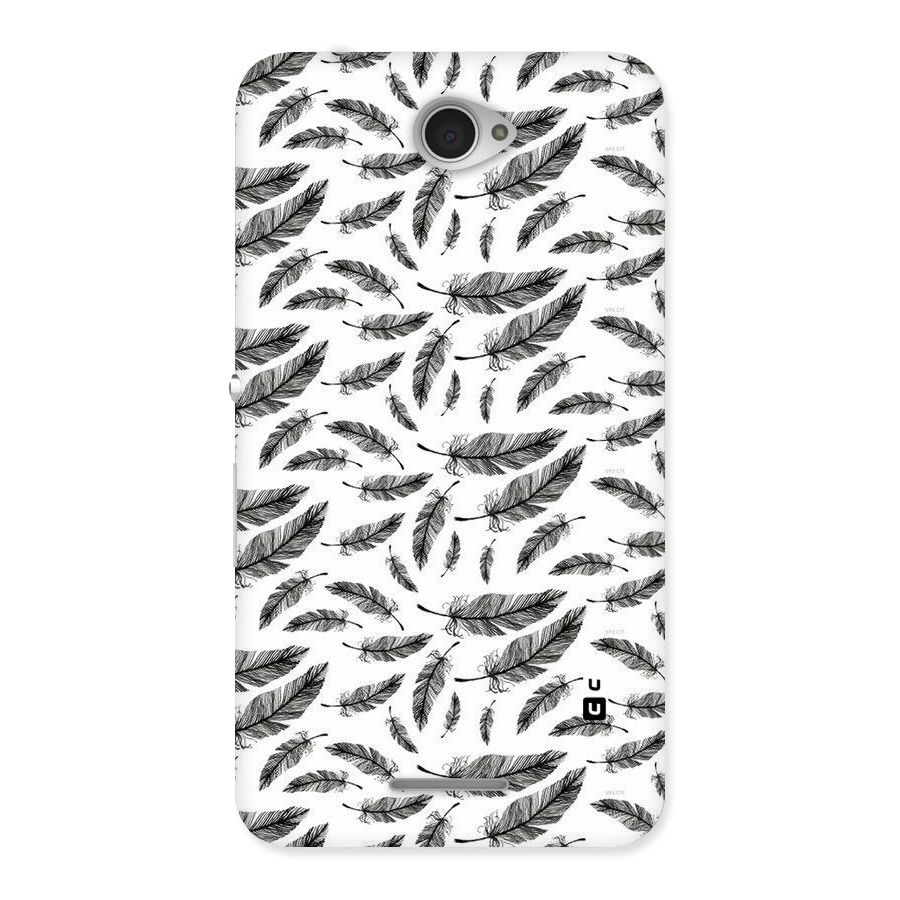 Black Feather Back Case for Sony Xperia E4