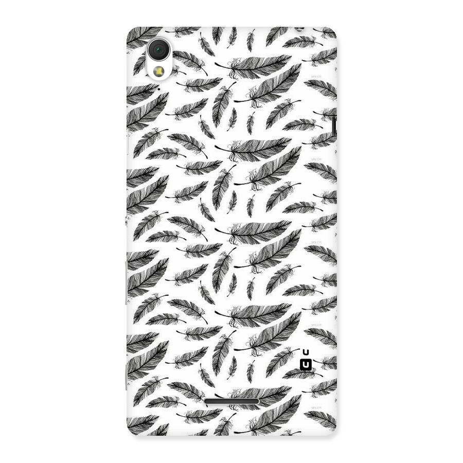 Black Feather Back Case for Sony Xperia T3