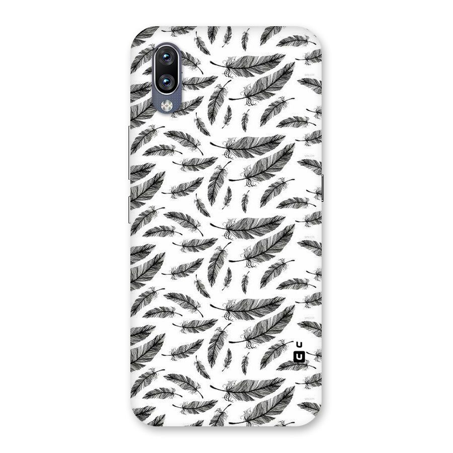 Black Feather Back Case for Vivo NEX