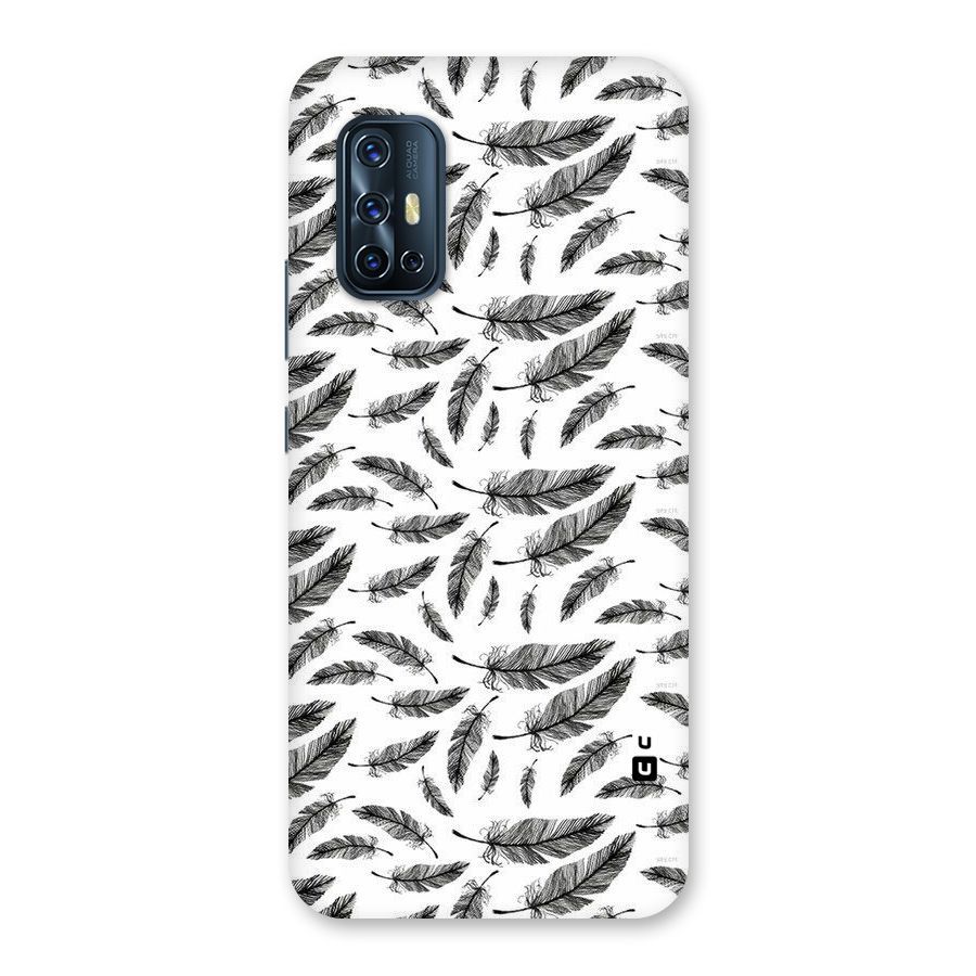 Black Feather Back Case for Vivo V17