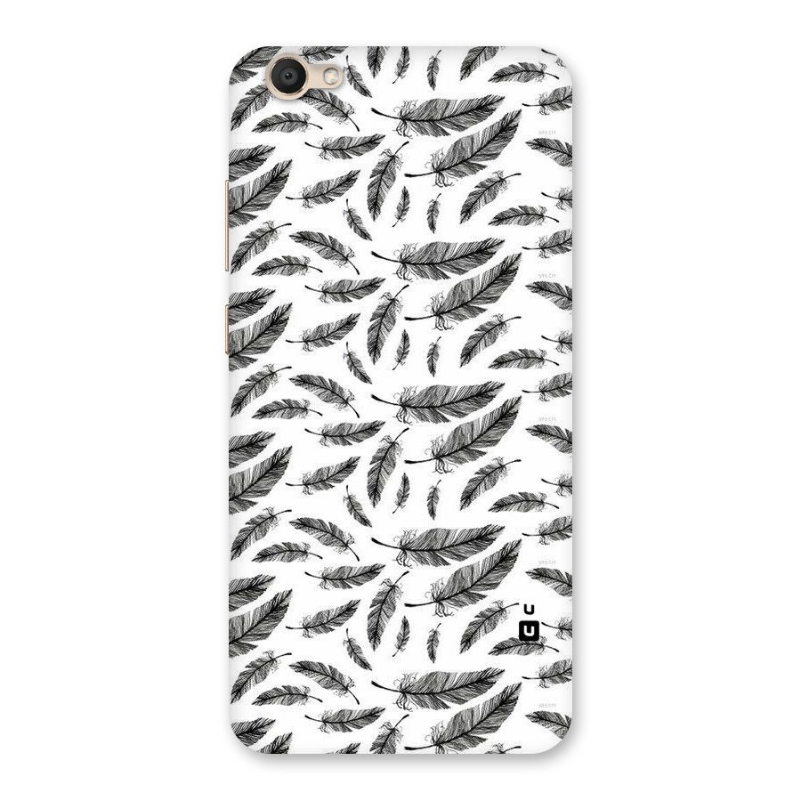 Black Feather Back Case for Vivo V5