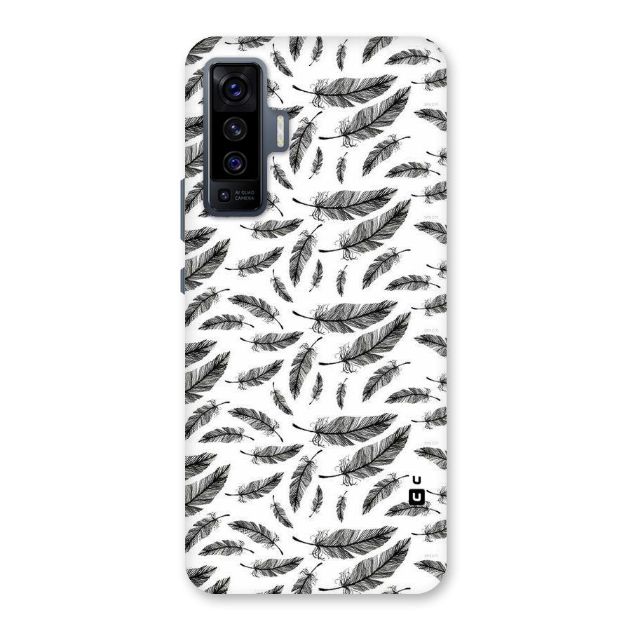 Black Feather Back Case for Vivo X50
