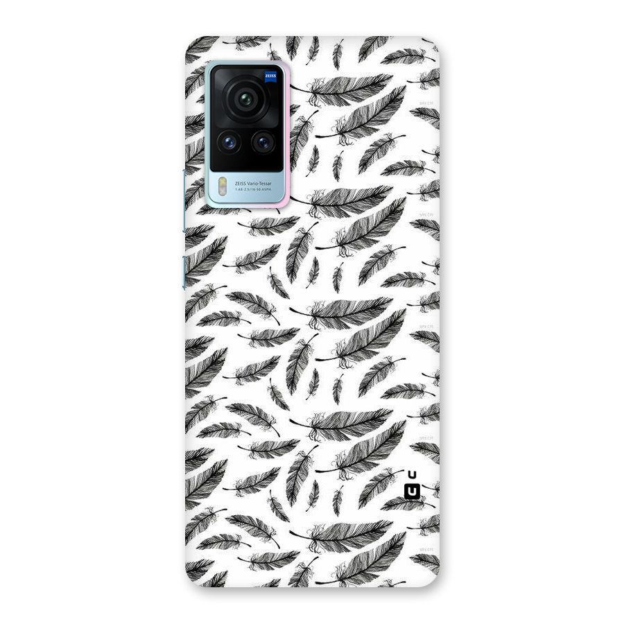 Black Feather Back Case for Vivo X60 Pro