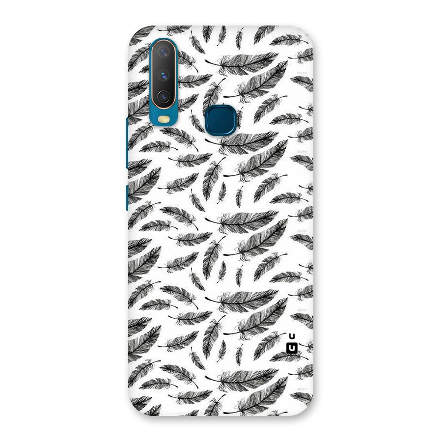 Black Feather Back Case for Vivo Y11