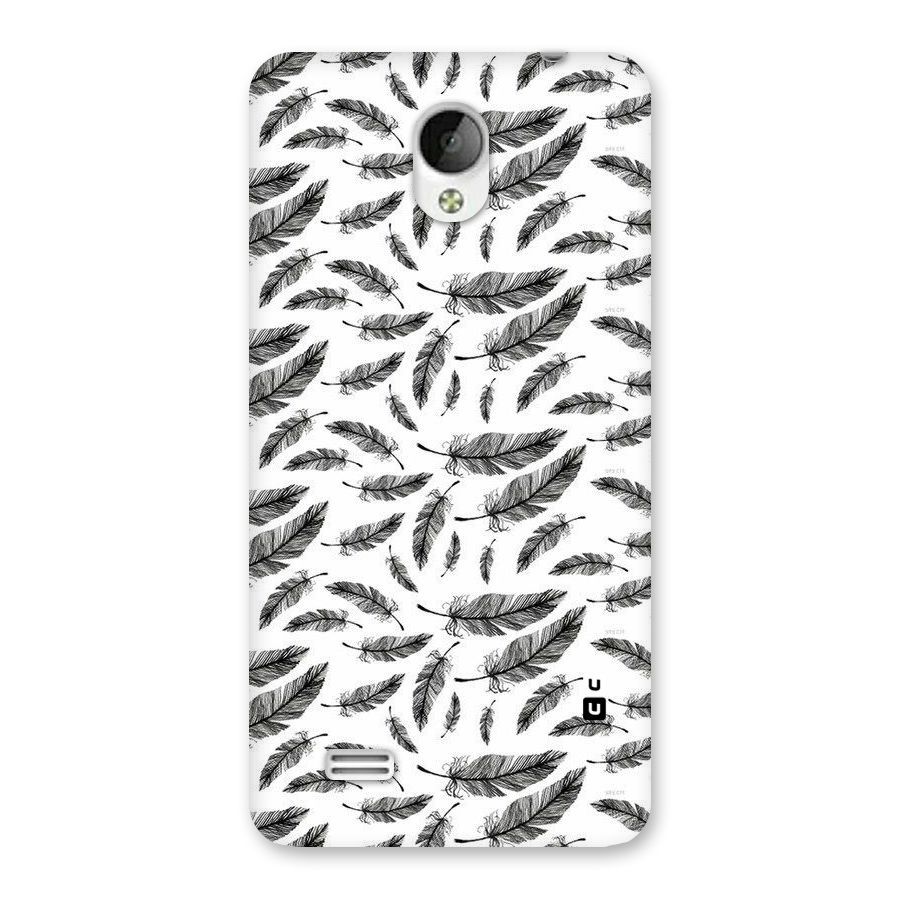 Black Feather Back Case for Vivo Y21