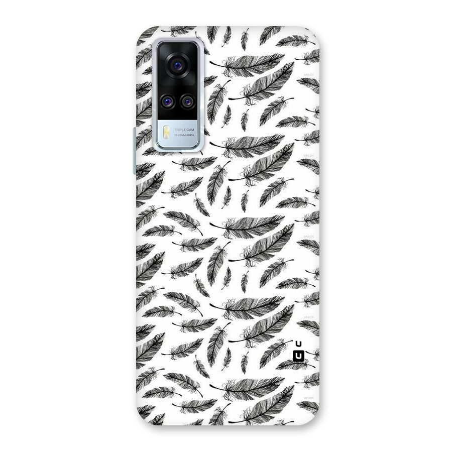 Black Feather Back Case for Vivo Y31