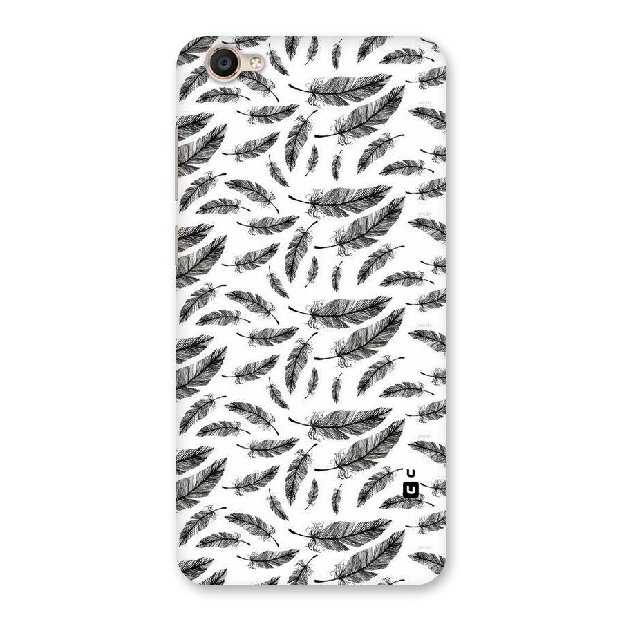 Black Feather Back Case for Vivo Y55s