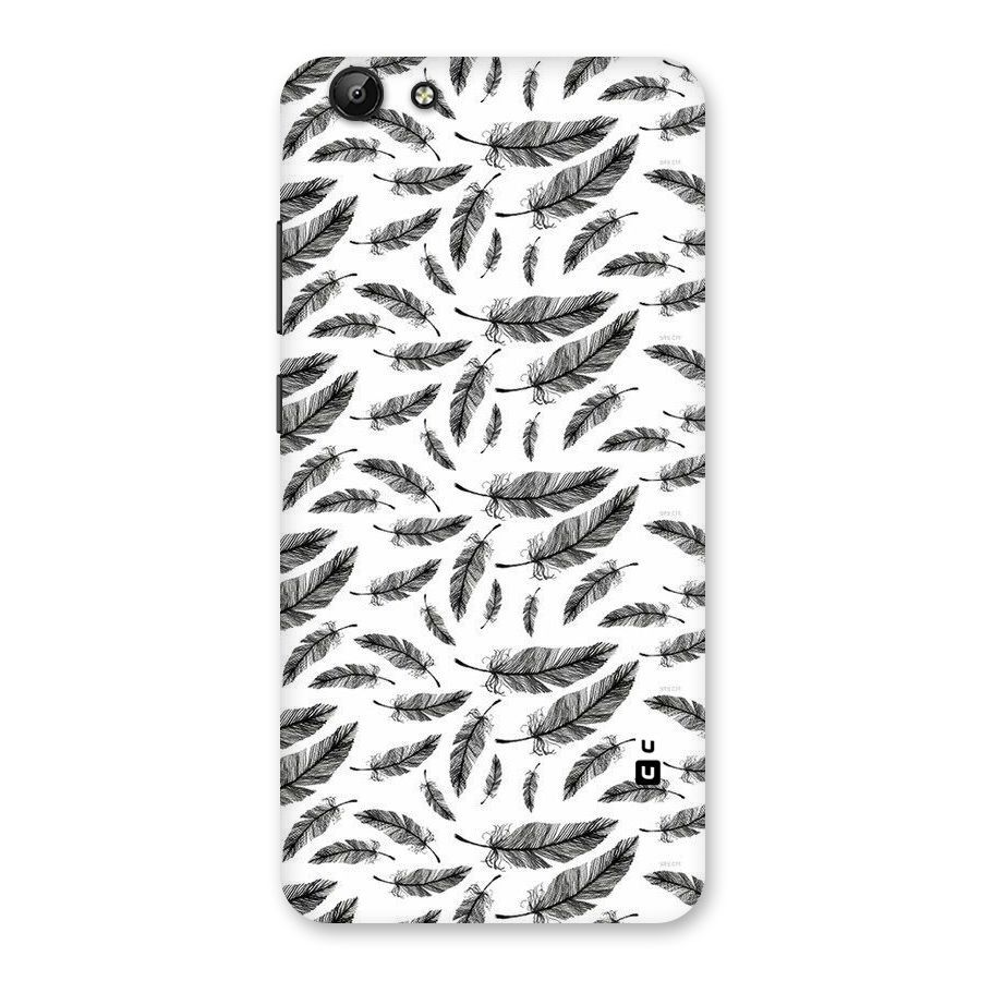 Black Feather Back Case for Vivo Y69
