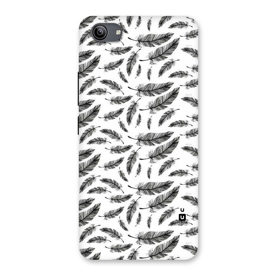 Black Feather Back Case for Vivo Y81i