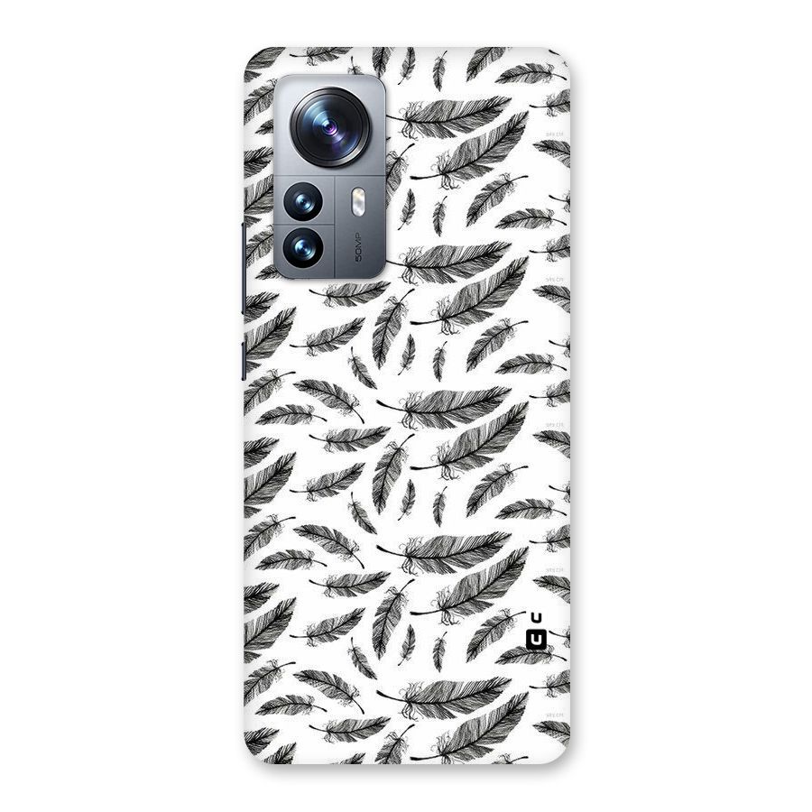 Black Feather Back Case for Xiaomi 12 Pro
