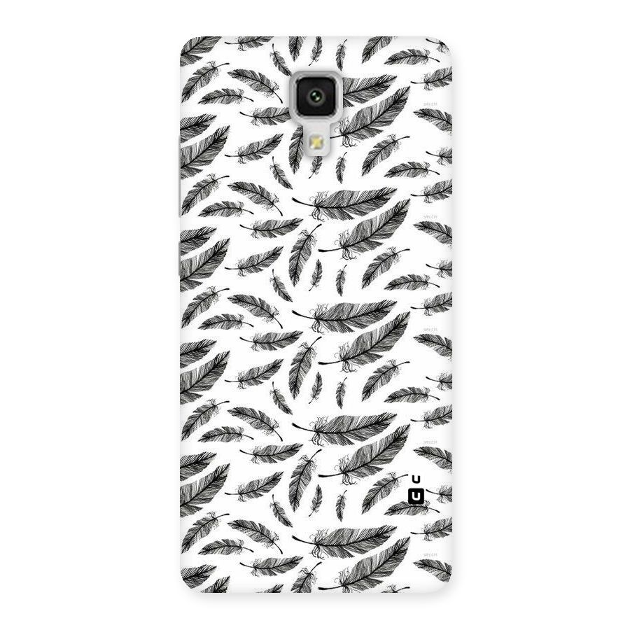 Black Feather Back Case for Xiaomi Mi 4