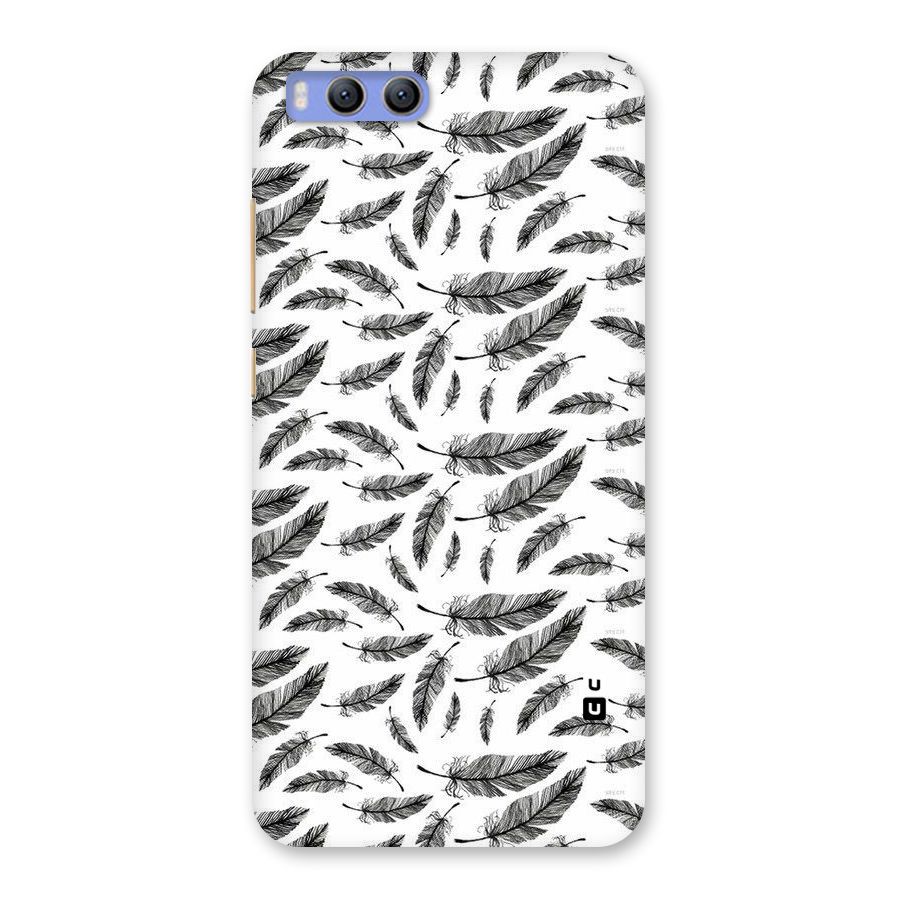 Black Feather Back Case for Xiaomi Mi 6