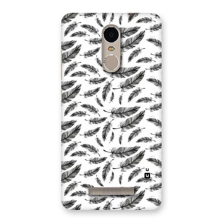 Black Feather Back Case for Xiaomi Redmi Note 3