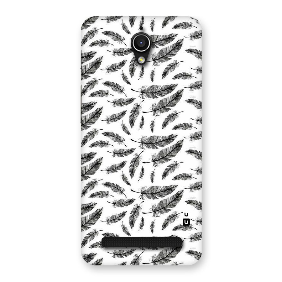 Black Feather Back Case for Zenfone Go