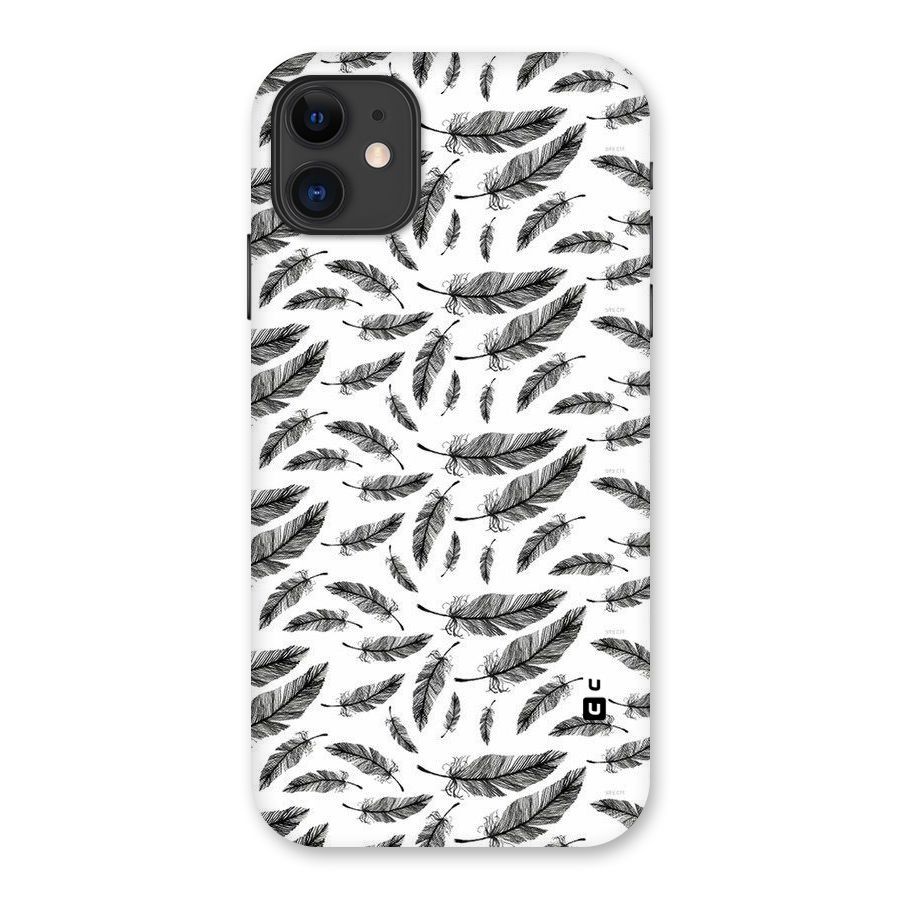 Black Feather Back Case for iPhone 11