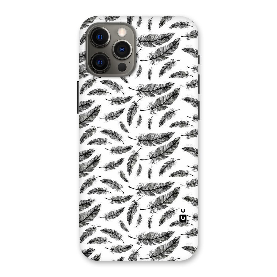 Black Feather Back Case for iPhone 12 Pro Max