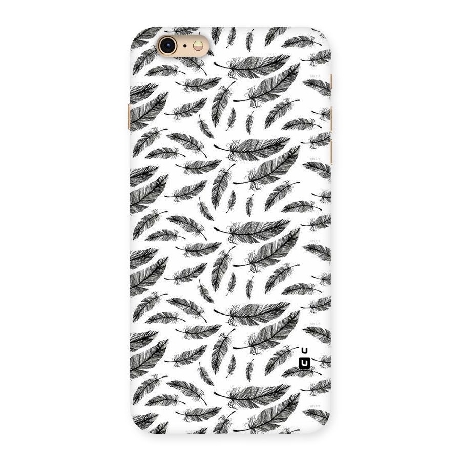 Black Feather Back Case for iPhone 6 Plus 6S Plus