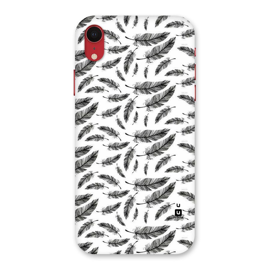 Black Feather Back Case for iPhone XR