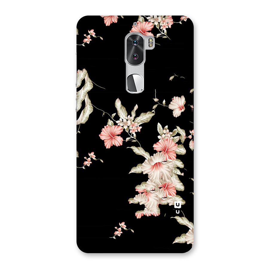 Black Floral Back Case for Coolpad Cool 1