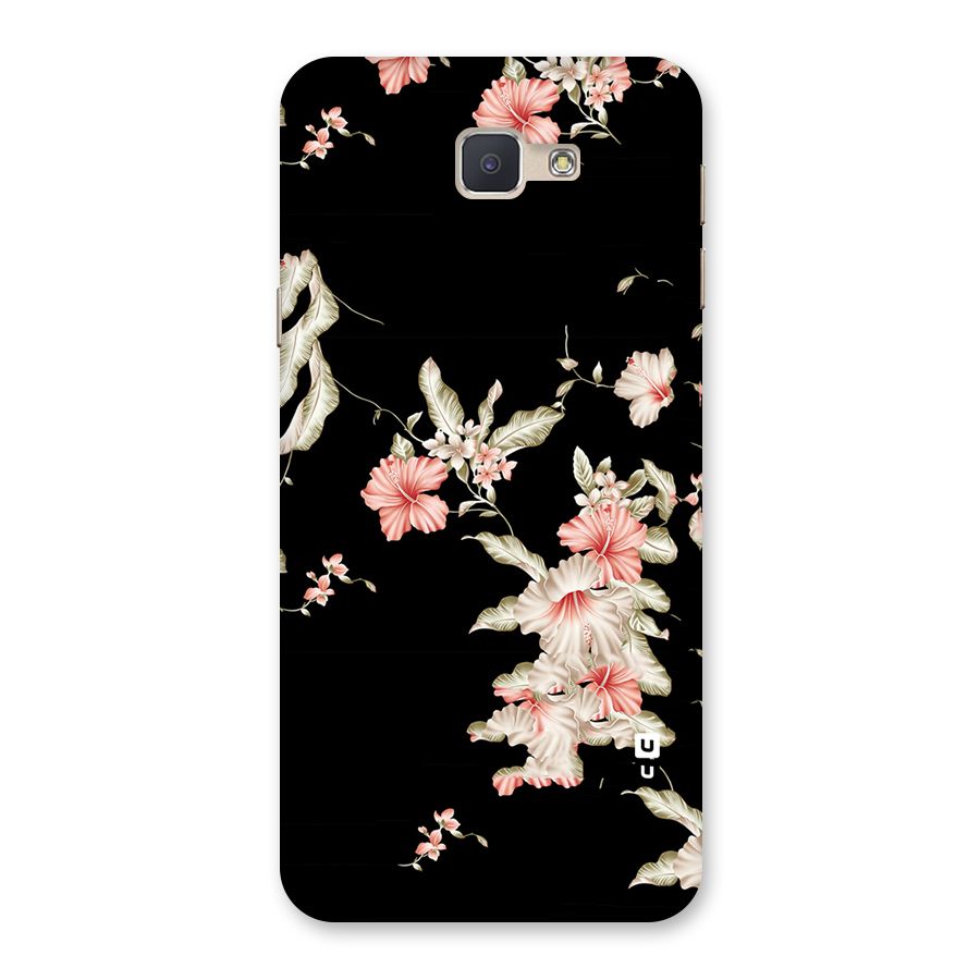 Black Floral Back Case for Galaxy J5 Prime