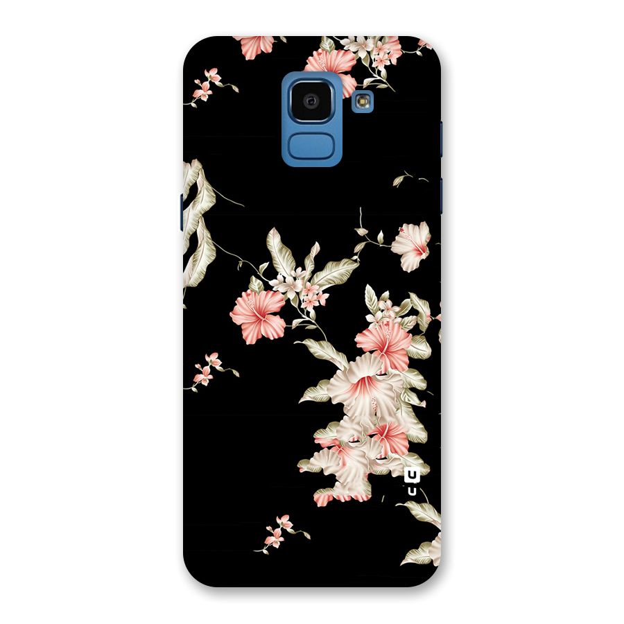 Black Floral Back Case for Galaxy On6