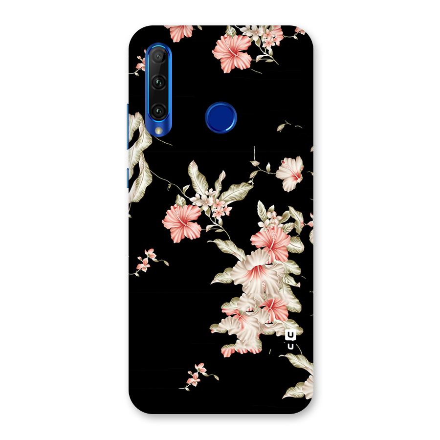 Black Floral Back Case for Honor 20i