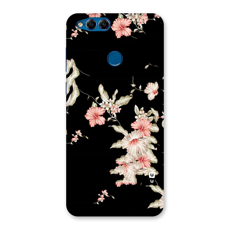 Black Floral Back Case for Honor 7X