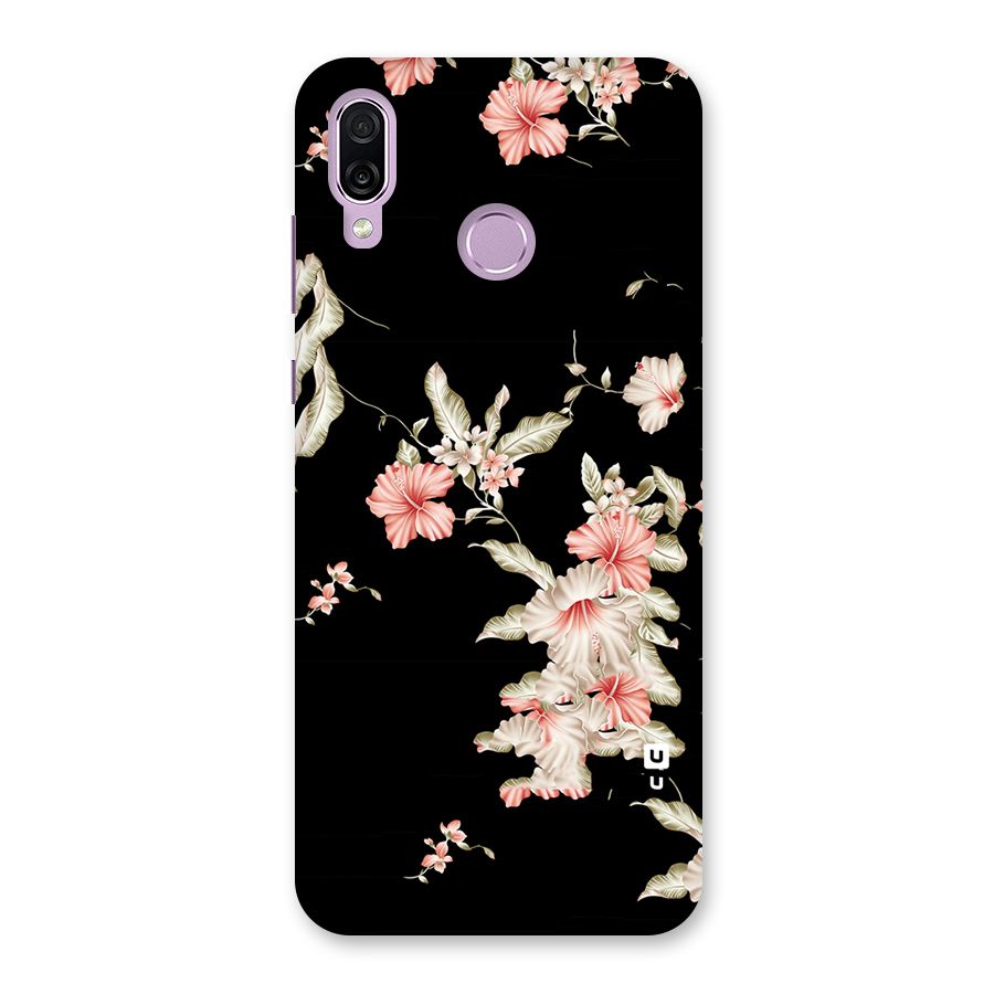 Black Floral Back Case for Honor Play