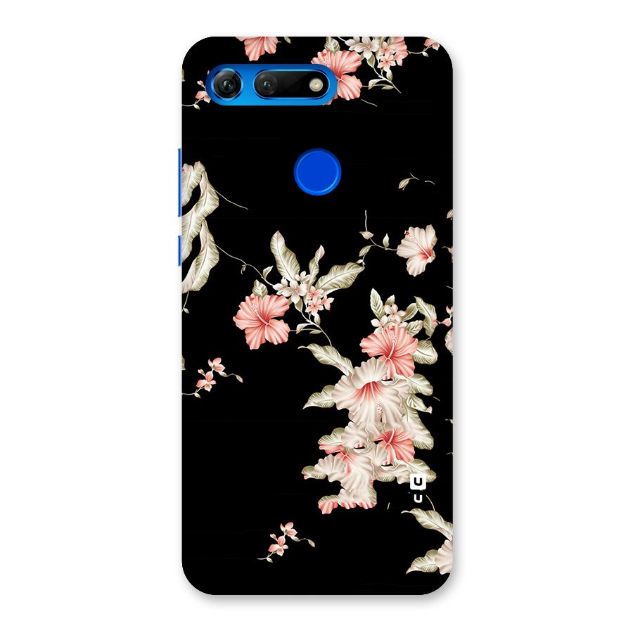 Black Floral Back Case for Honor View 20