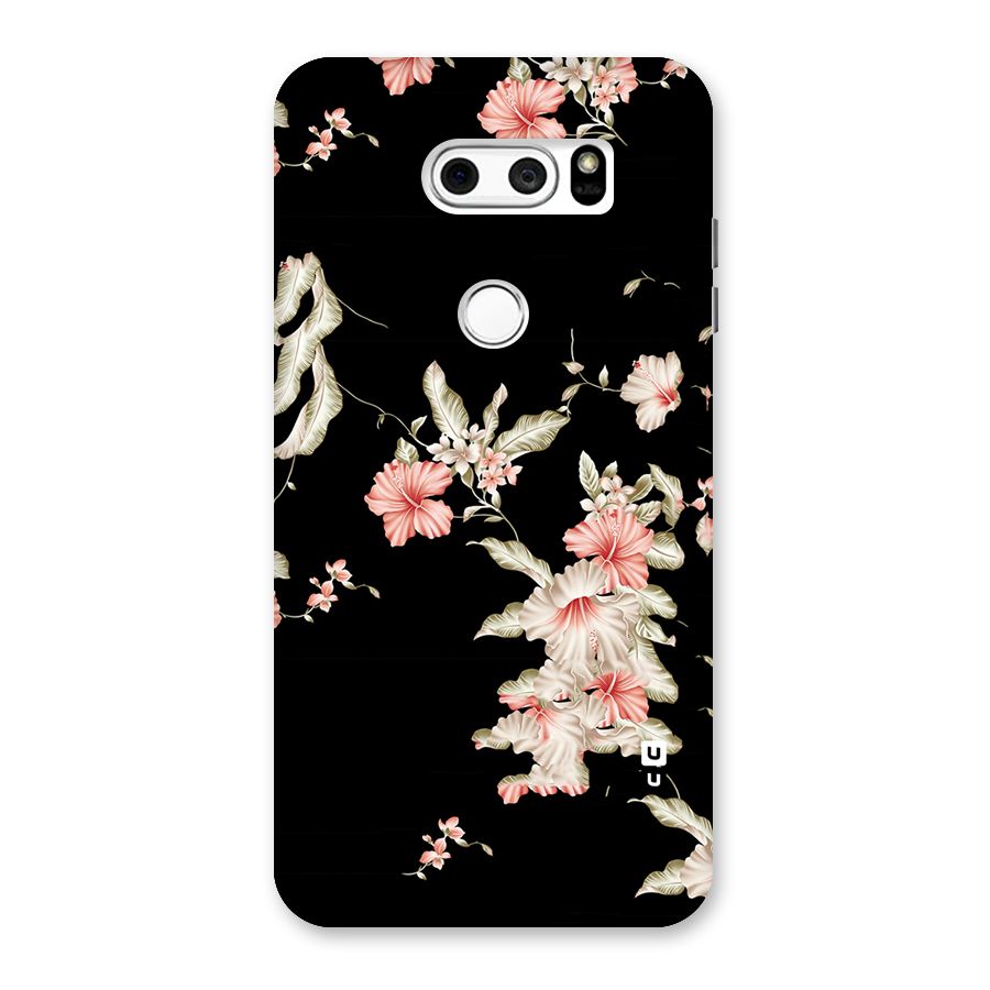 Black Floral Back Case for LG V30