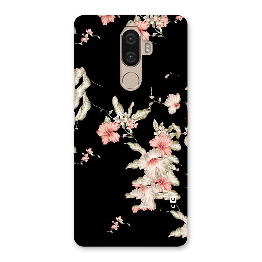 Black Floral Back Case for Lenovo K8 Note