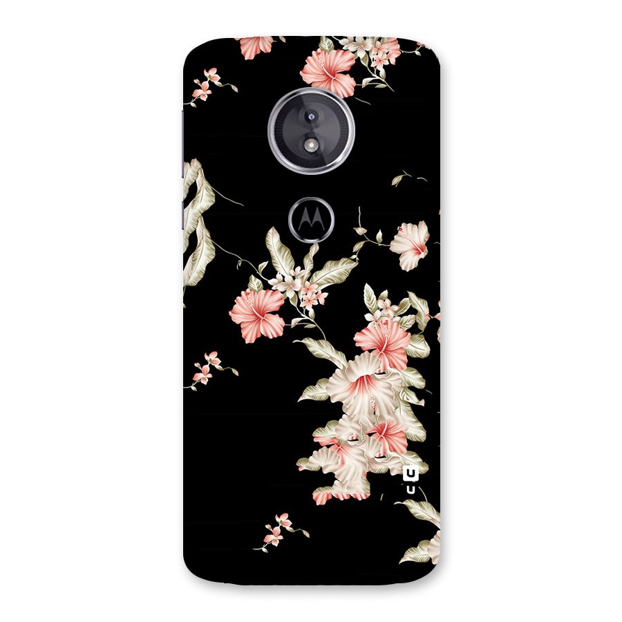 Black Floral Back Case for Moto E5