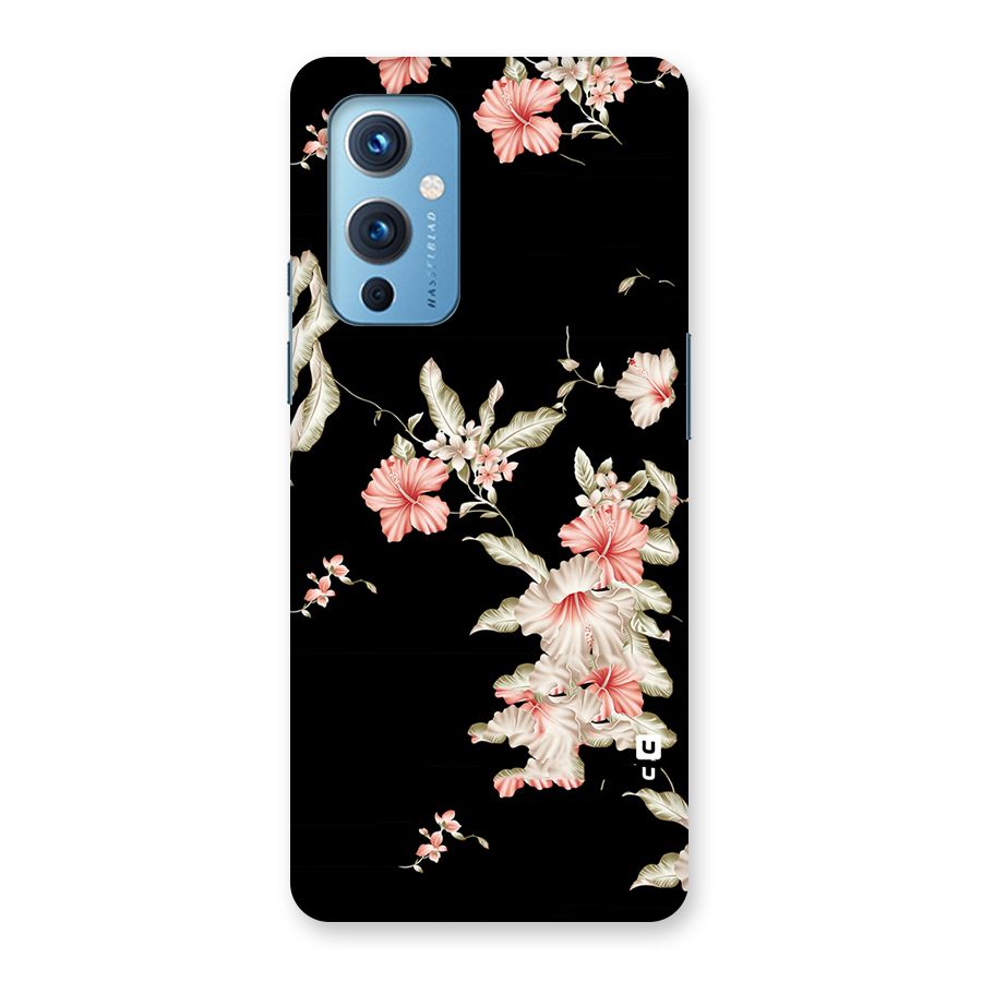 Black Floral Back Case for OnePlus 9