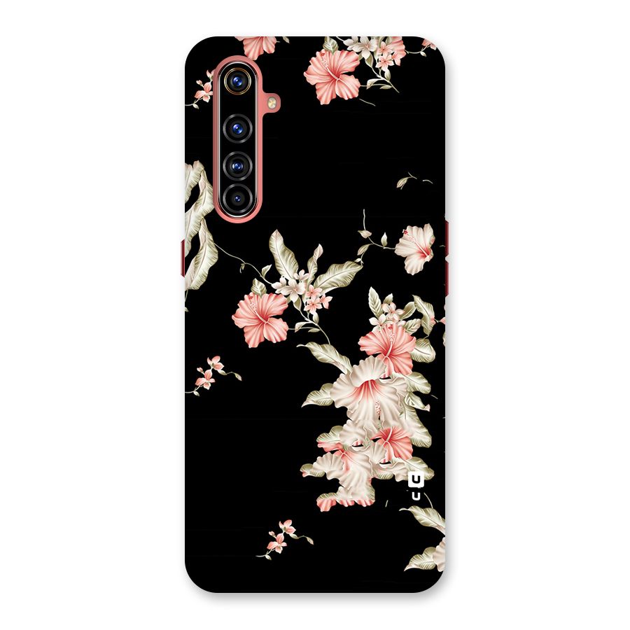 Black Floral Back Case for Realme X50 Pro