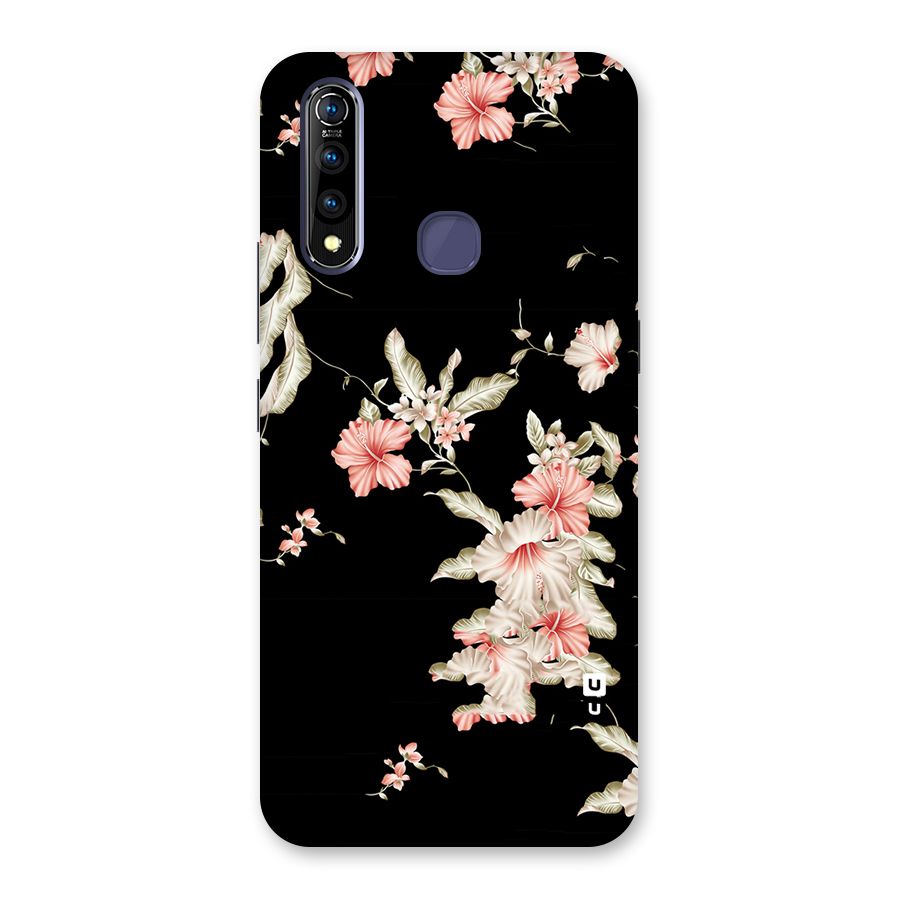 Black Floral Back Case for Vivo Z1 Pro