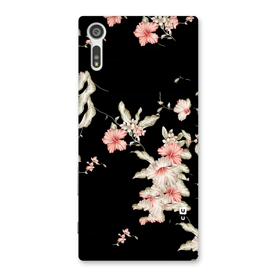 Black Floral Back Case for Xperia XZ