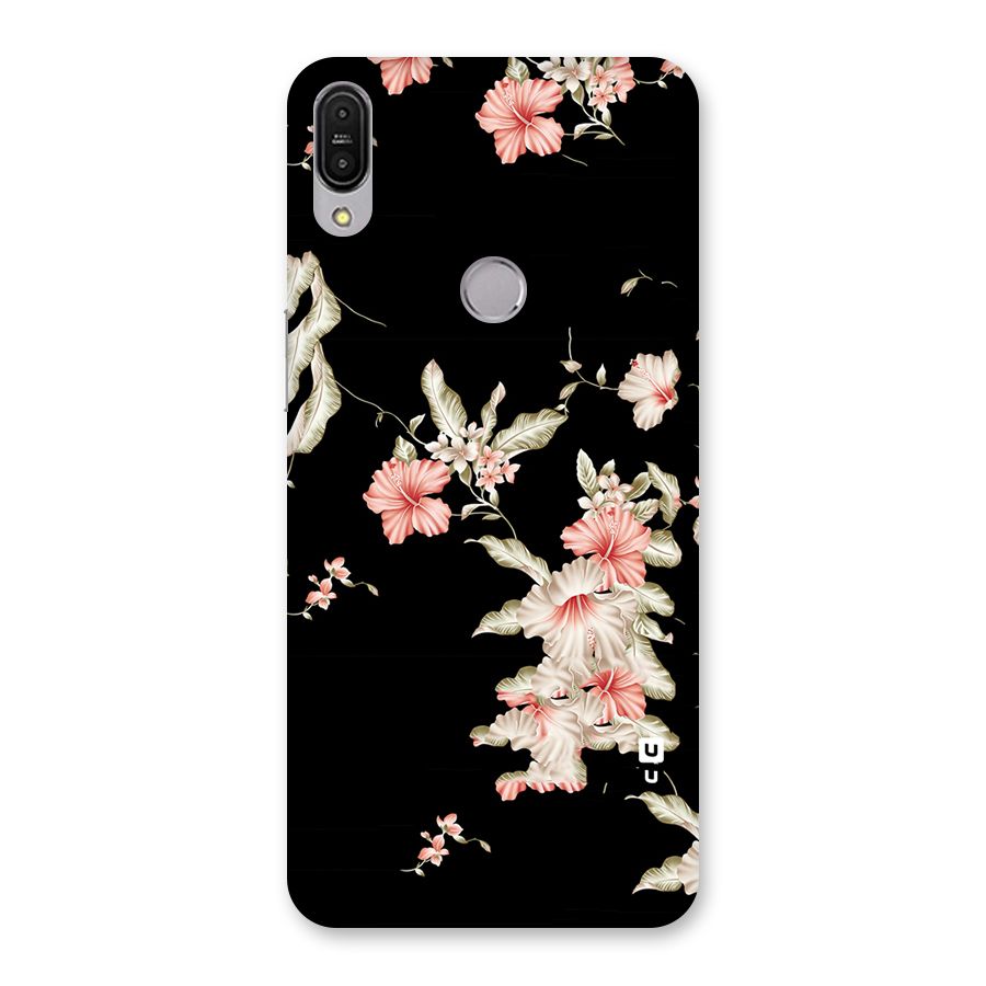 Black Floral Back Case for Zenfone Max Pro M1