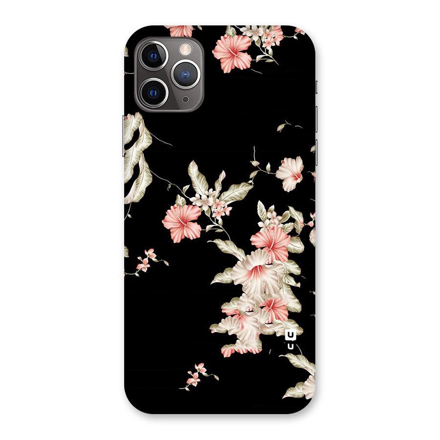 Black Floral Back Case for iPhone 11 Pro Max