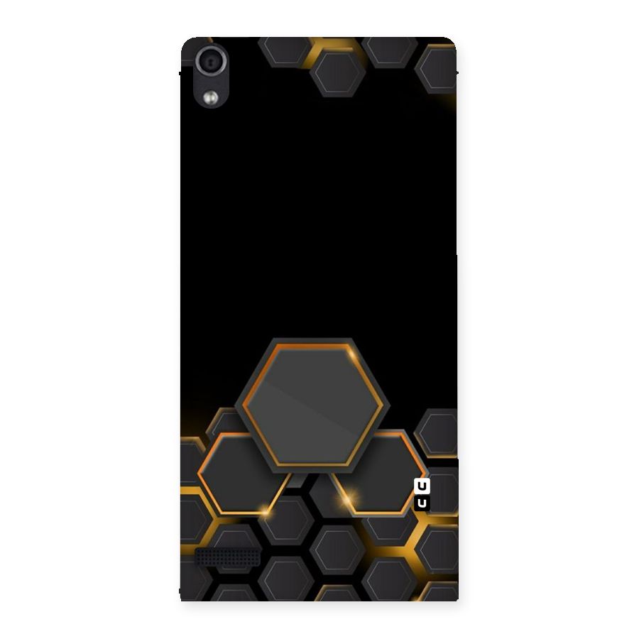 Black Gold Hexa Back Case for Ascend P6