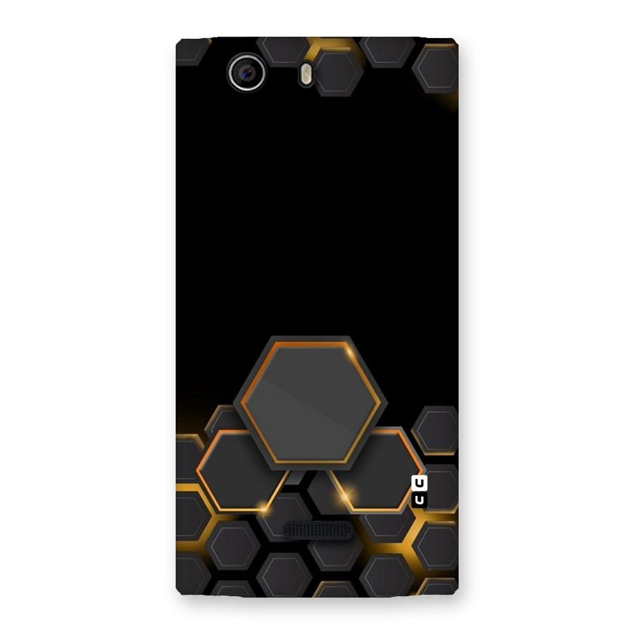 Black Gold Hexa Back Case for Canvas Nitro 2 E311