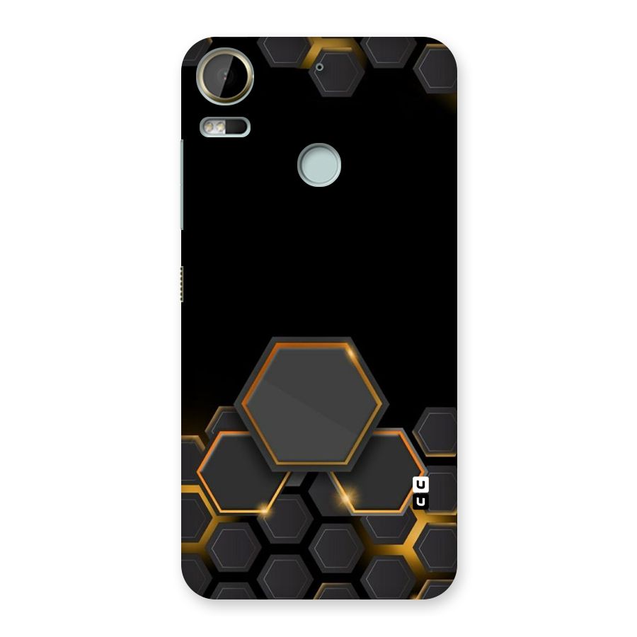 Black Gold Hexa Back Case for Desire 10 Pro