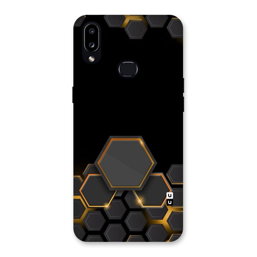 Black Gold Hexa Back Case for Galaxy A10s