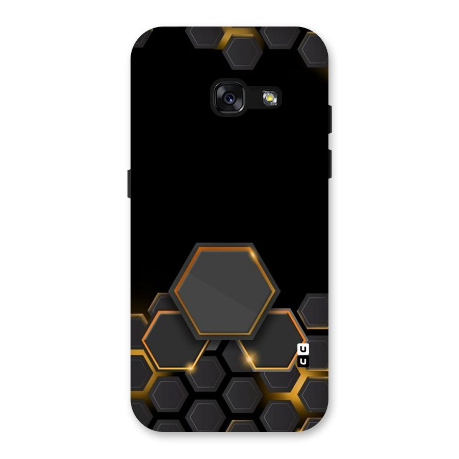 Black Gold Hexa Back Case for Galaxy A3 (2017)