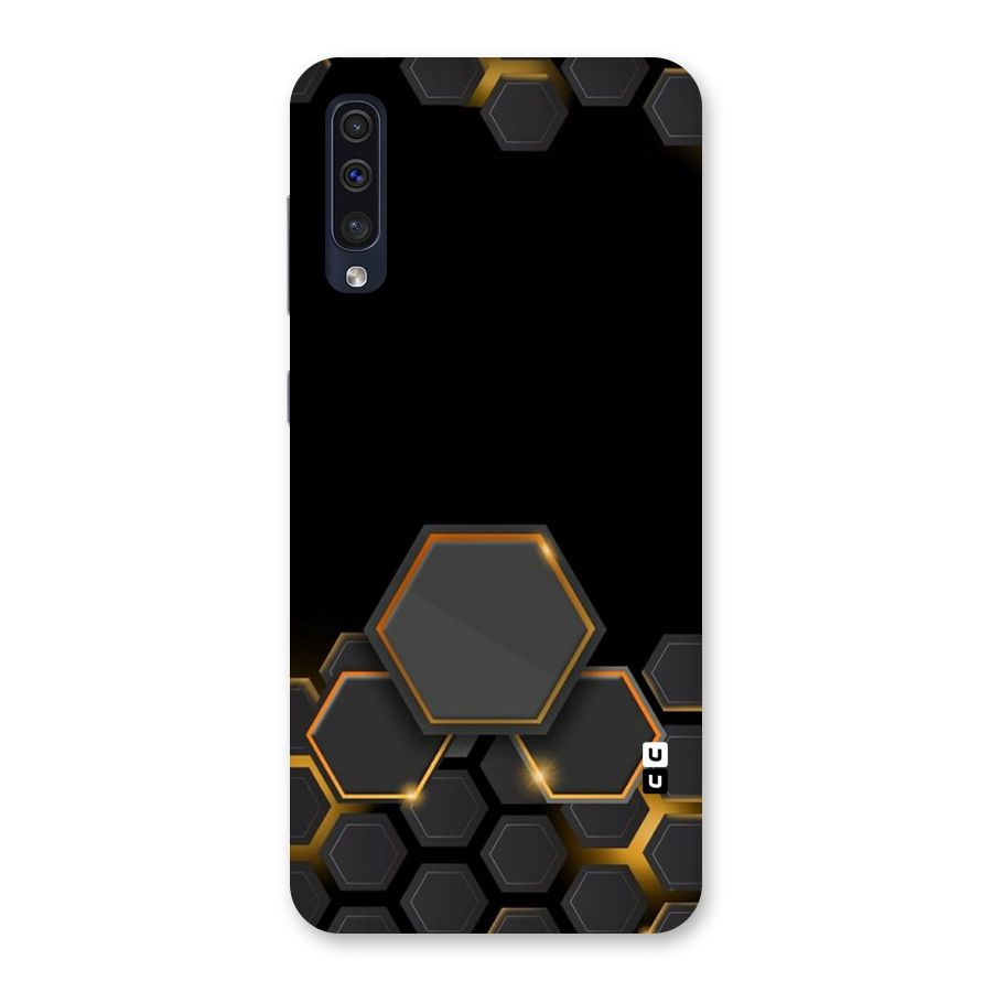 Black Gold Hexa Back Case for Galaxy A50s