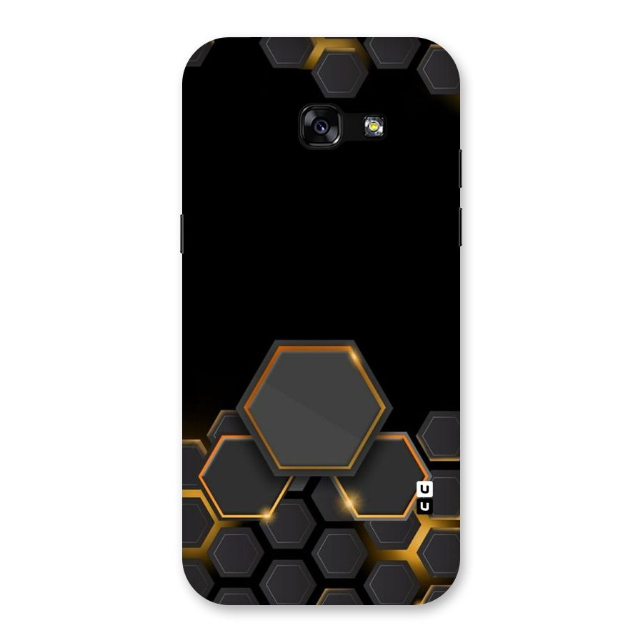 Black Gold Hexa Back Case for Galaxy A5 2017