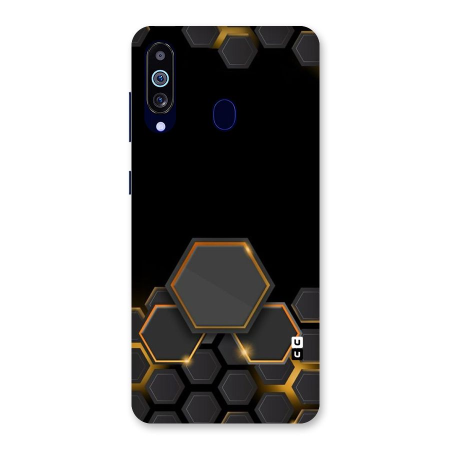 Black Gold Hexa Back Case for Galaxy A60