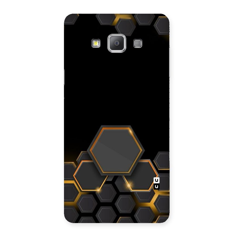 Black Gold Hexa Back Case for Galaxy A7