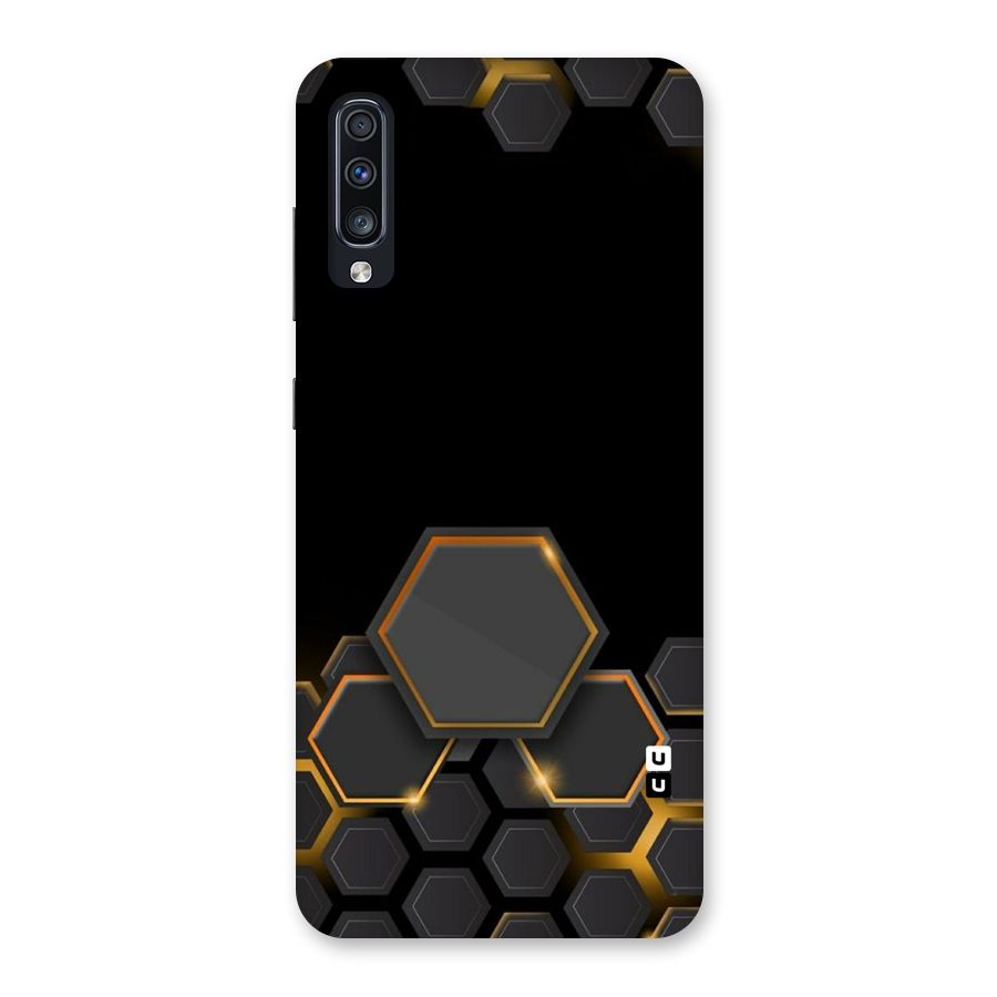 Black Gold Hexa Back Case for Galaxy A70