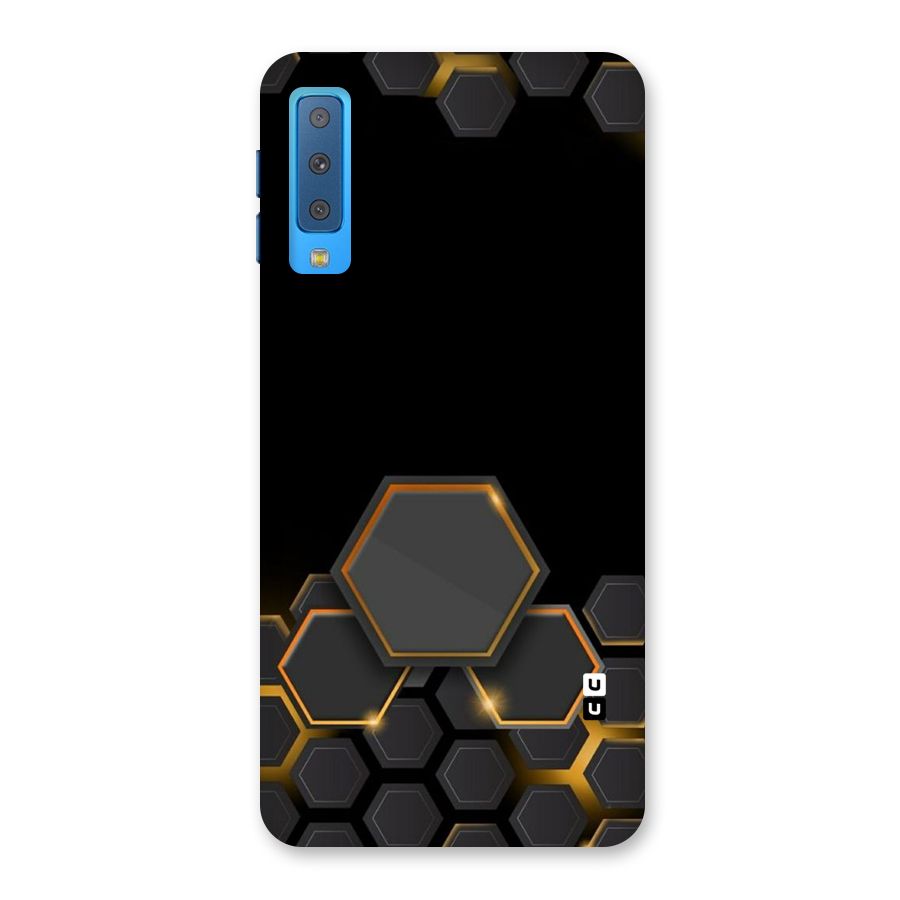 Black Gold Hexa Back Case for Galaxy A7 (2018)