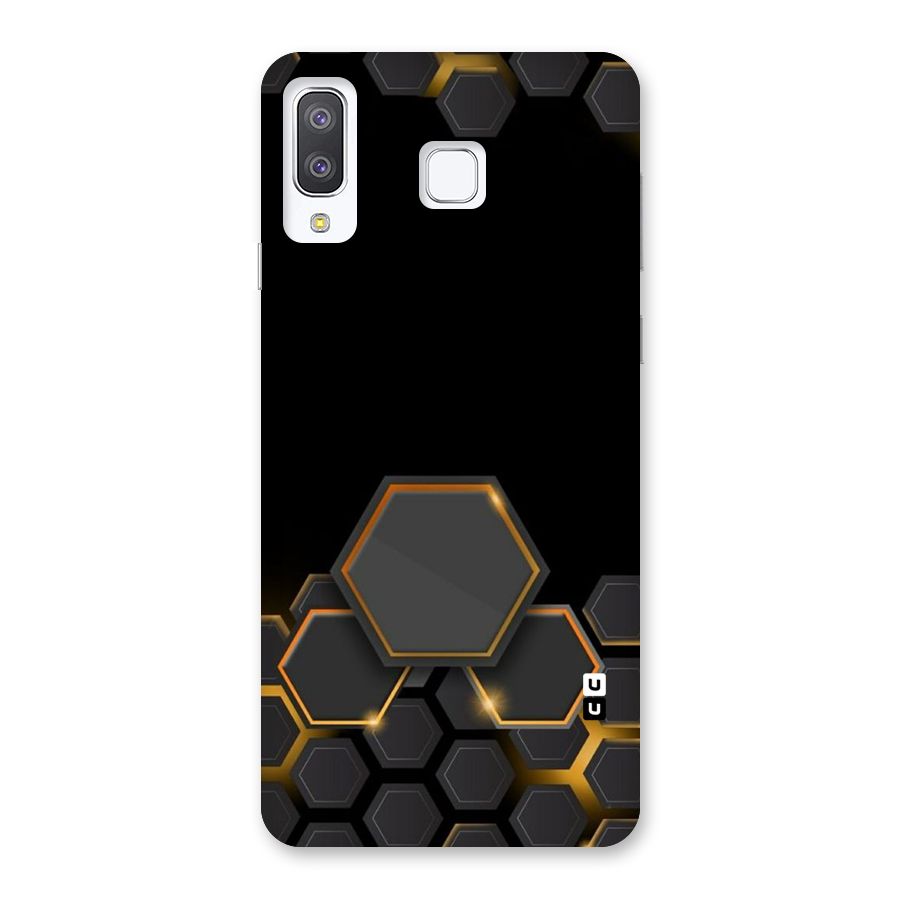 Black Gold Hexa Back Case for Galaxy A8 Star
